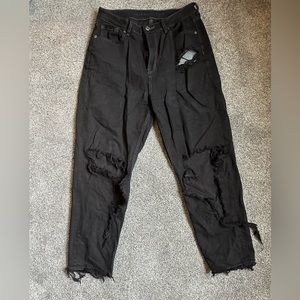 American Eagle High-Waisted Ripped Mom Jean